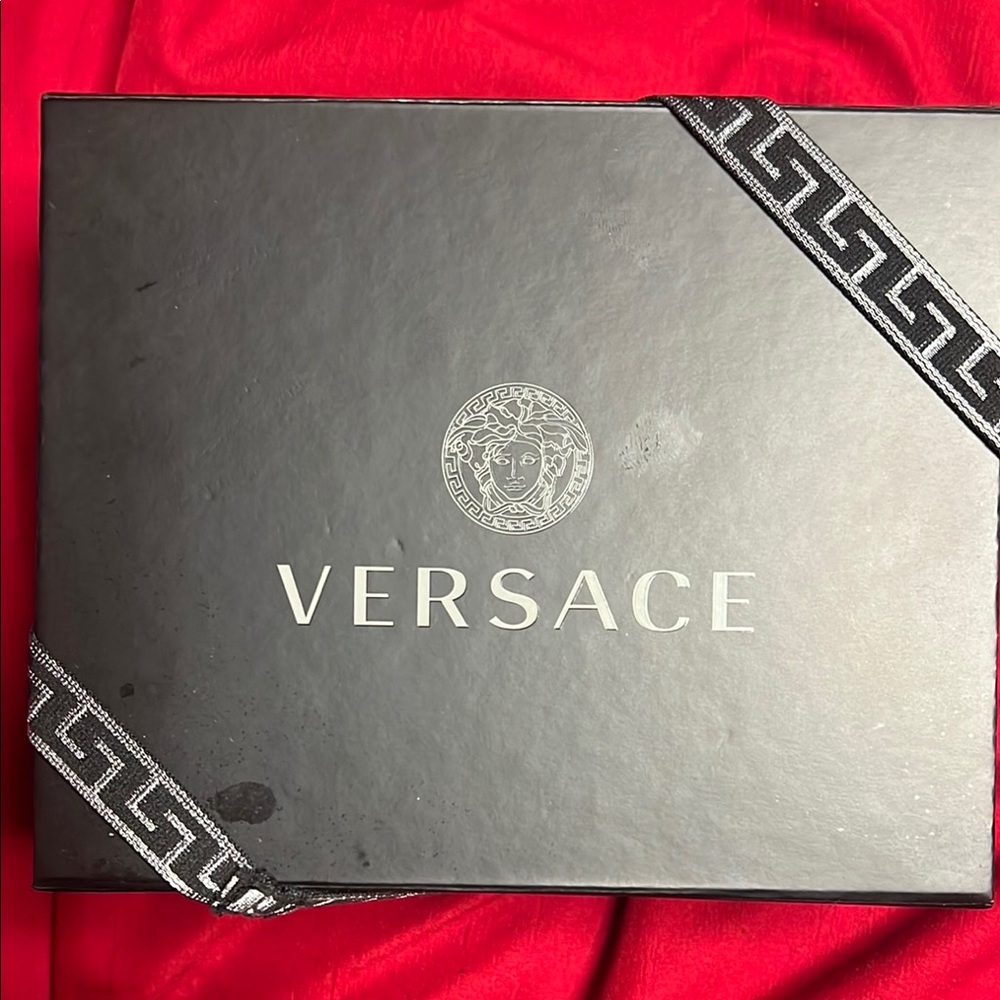 Versace La Medusa Crocodile Skin Belt